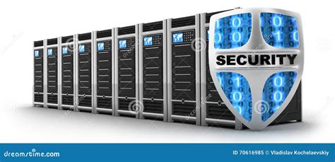 Sicurezza Dello Schermo E Del Server Illustrazione Di Stock