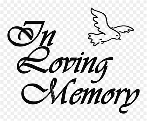 Inmemory Transparent In Loving Memory Png Png Download773x616