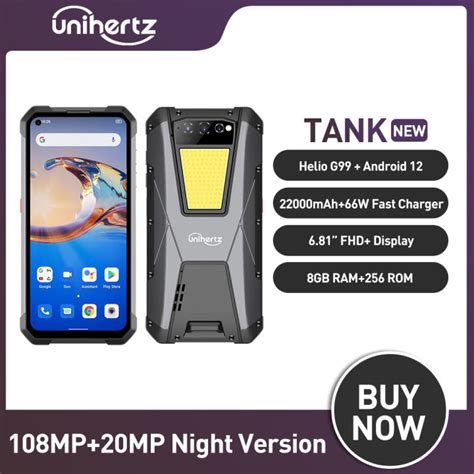 Unihertz Tank Larger Battery Rugged Smartphone Android Mah