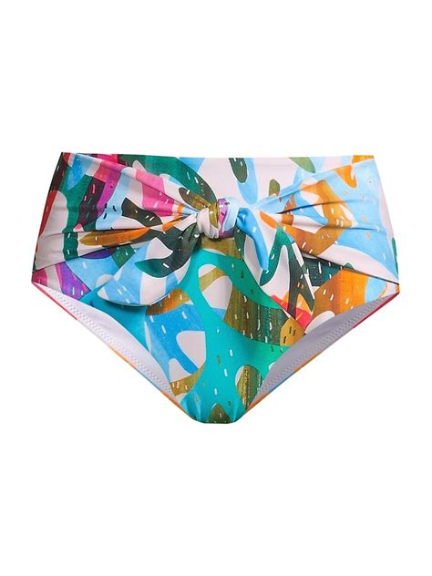 Milly Under The Sea Tie Bikini Bottom In Blue Lyst