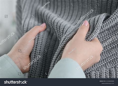 woman feel soft cloth images stock  vectors shutterstock