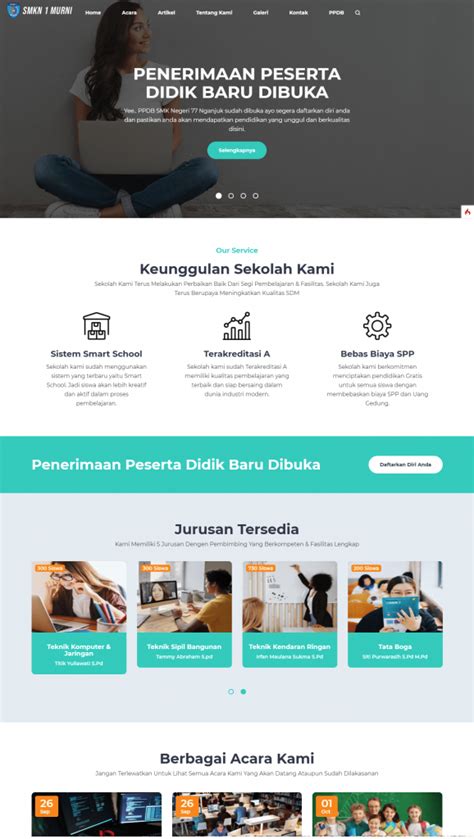 Aplikasi Program Ppdb Online Dilengkapi Website Sekolah Jual Software