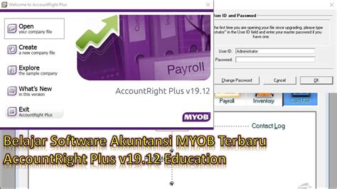 Tutorial MYOB Accounting Terbaru Part 1 Membuat Database Dan Setting