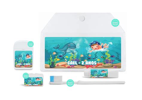 Kit Higiene Bucal Infantil Personalizado Elo7