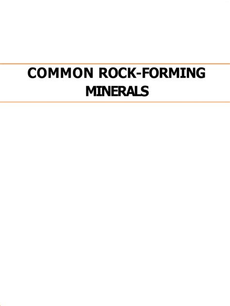 Rock Formations | PDF | Minerals | Atoms