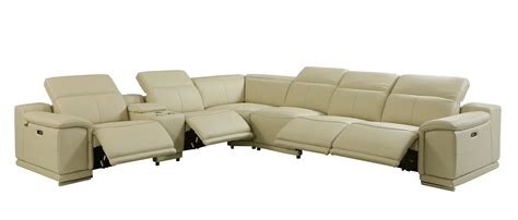 Global United Genuine Italian Leather Power Reclining Pc