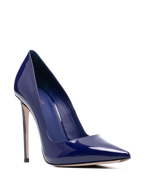 Le Silla 125mm Eva Patent Leather Pumps Blue FARFETCH