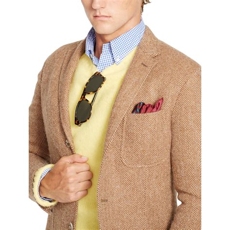 Polo Ralph Lauren Morgan Herringbone Sport Coat In Natural For Men Lyst