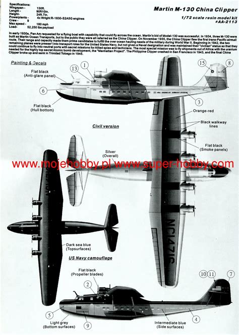 Martin M 130 China Clipper US Navy Transport For Manhattan Project