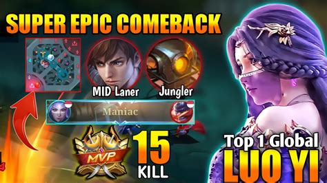 Super Epic Comeback Kalah Gold Level Tower Build Luo Yi Tersakit