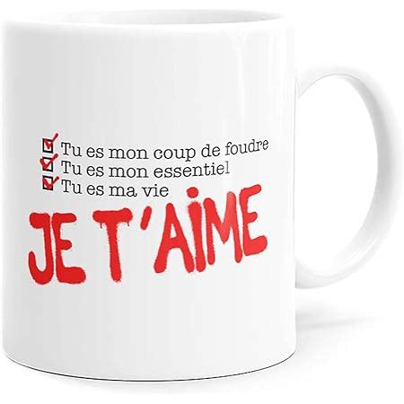 Tasse Mug Cadeau Saint Valentin Couple Amour La Mesure De Mon Amour