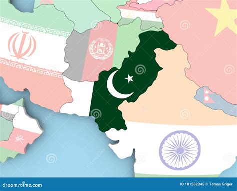 Mapa De Armenia Con La Bandera En El Globo Stock De Ilustraci N