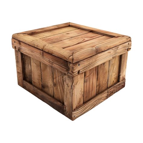 Wooden Blank Box On Transparent Background 48564722 PNG