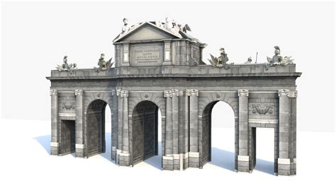 Puerta Alcala Arch from Madrid 3D Model $60 - .obj .ma .fbx - Free3D