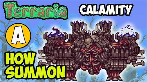 Terraria Calamity Mod How To Summon Ravager Boss Youtube