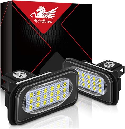 Winpower Led Luces De Matr Cula Para Coche L Mpara Numero Plato Luces