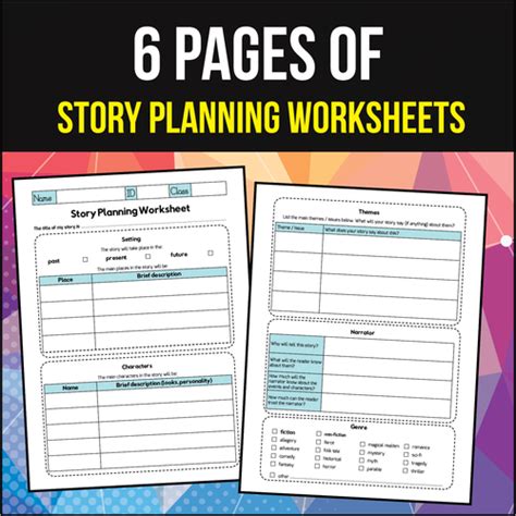 Story Planning Worksheet Teaching Resources