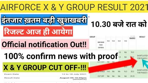 Airforce Result Date Indian Airforce X And Y Group Result Air