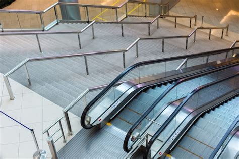 Premium Photo Escalator And Stairs