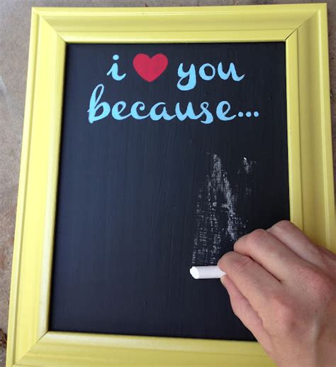 Put Up Your Dukes I Love You Because Chalkboard Tutorial