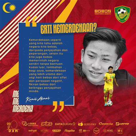 Kedah Darul Aman Fc On Twitter Sang Kenari Kibar Jalur Gemilang