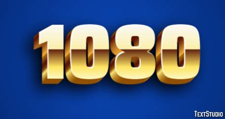 text effect  logo design number