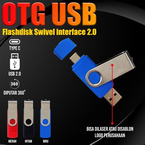 Jual Flashdisk Otg Type C Gb Gb Model Swifel Putar Promosi Garansi