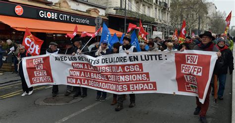 Saint Étienne Social Les retraités une nouvelle fois dans la rue