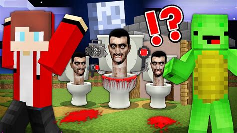 Scary Skibidi Toilet Army Vs Jj And Mikey Is Chasing In Minecraft