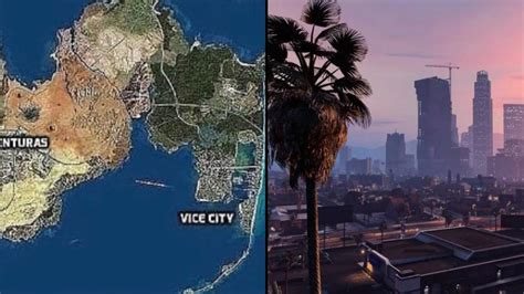 Gta 6 El Mapa Conceptual Combina Las Principales Ciudades En Un