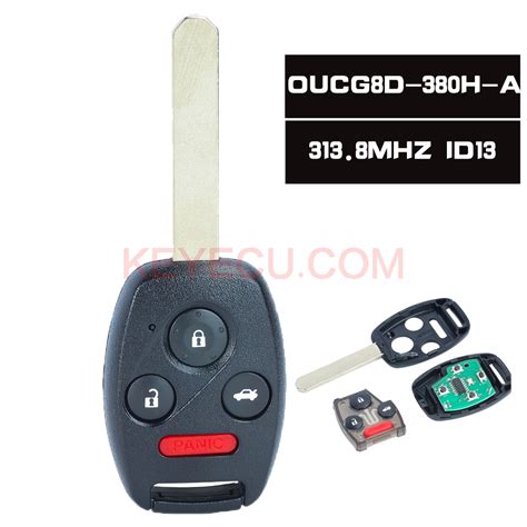 Oucg D H A Mhz Id Id Chip Remote Car Key Button For