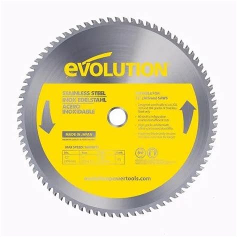 Evolution Stainless Steel Cutting Saw Blade Size Inch Mm At