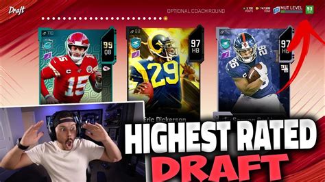 Record Not Clickbait Highest Rated Drafted Madden Draft Champions