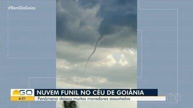 Bom Dia GO Nuvem funil chama a atenção de moradores da Grande Goiânia