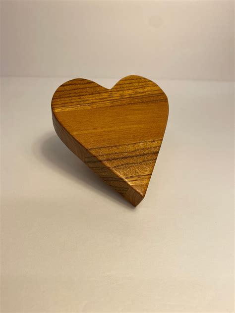 Handcrafted Wooden Heart Etsy