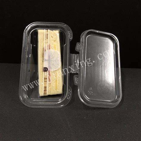 Disposable Cleartransparent Sandwichcake Plastic Food Containerbox