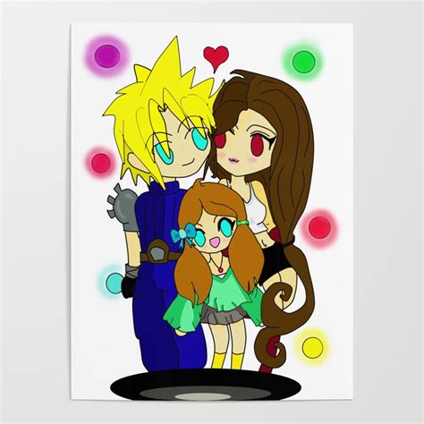 Cloud & Tifa Fan Art Poster by ChibiSap | Society6