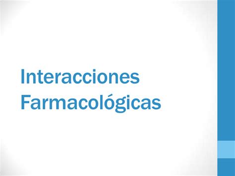 Pdf Interacciones Farmacol Gicas