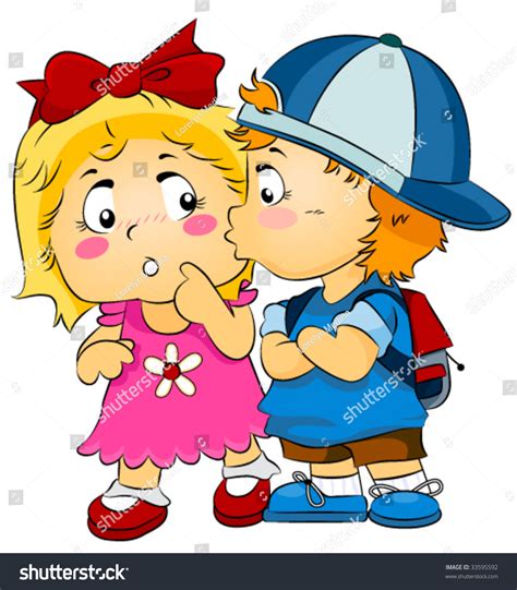 Boy Kissing Girl Vector Stock Vector Royalty Free 33595592 Shutterstock