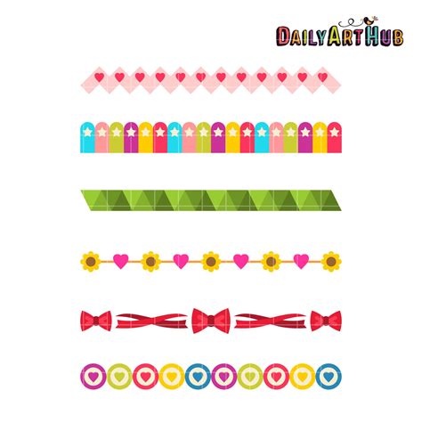 Fun Borders Clip Art Set – Daily Art Hub // Graphics, Alphabets & SVG