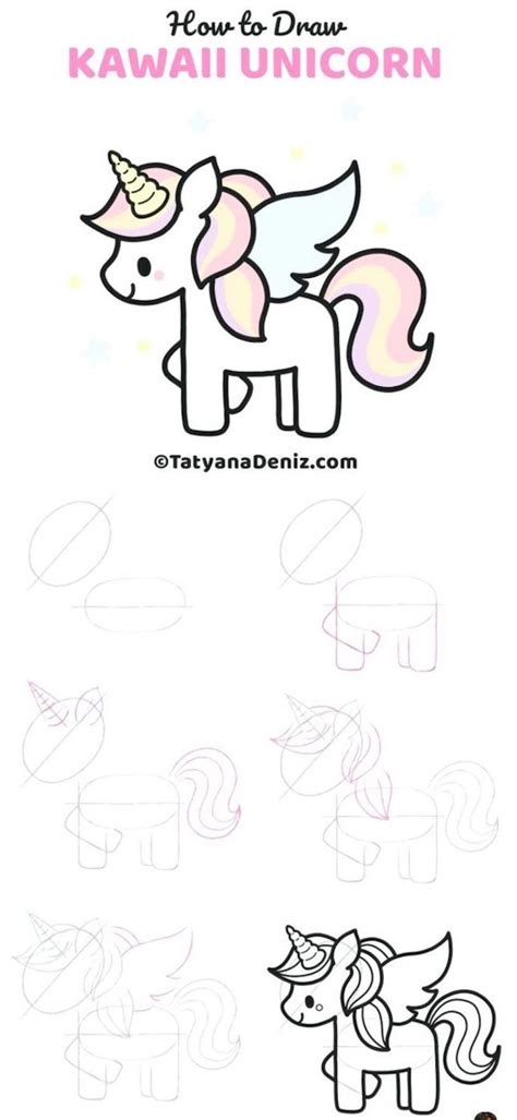 How To Draw A Unicorn Emoji Easy Step By Step