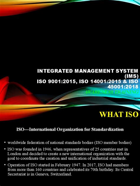 Integrated Management System Ims Iso 90012015 Iso 140012015 And Iso