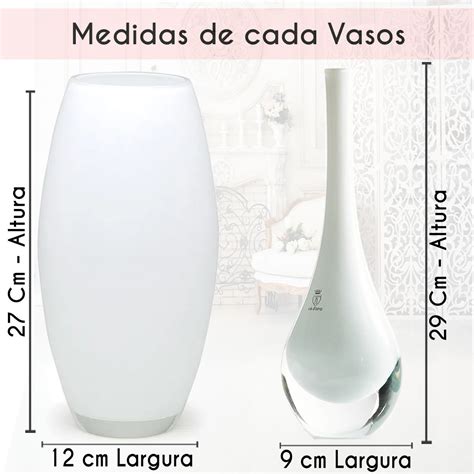 Kit Vasos Decorativos Cristal Murano Branco Oliva E Sara Belos Tons