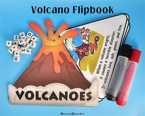 All About Volcanoes Flipbook Volcano Learning Book Etsy Flip Book