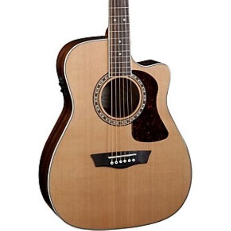 Washburn Heritage Series HF11SCE Acoustic-Electric Folk Guitar ...