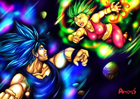 Goku Vs Kefla By Artemisarts 96 On Deviantart