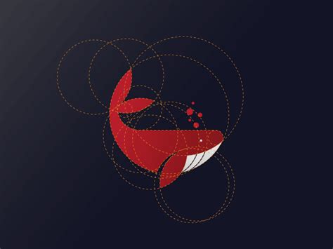 Whale Logo Design With Golden Ratio By Dainogo On Dribbble