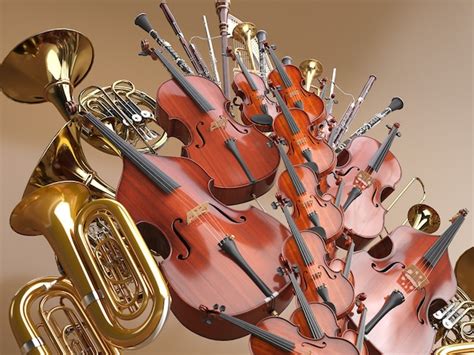 Premium Photo Orchestra Musical Instruments