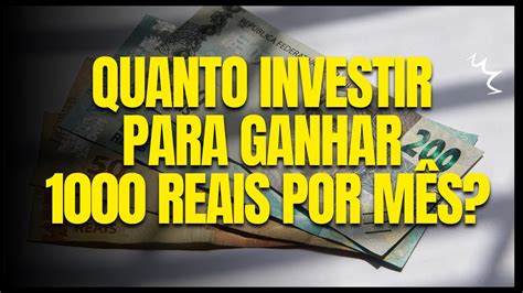 Quanto Investir Em Fundos Imobili Rios Para Ganhar Reais Por M S