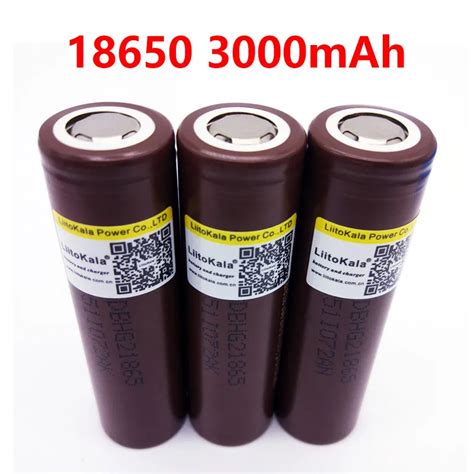 4pcs LiitoKala100 Original For LG DB HG2 18650 Battery 3000mAh Battery